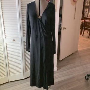 Banana Republic NWT Black Long Sleeve Knit Dress Size: Large